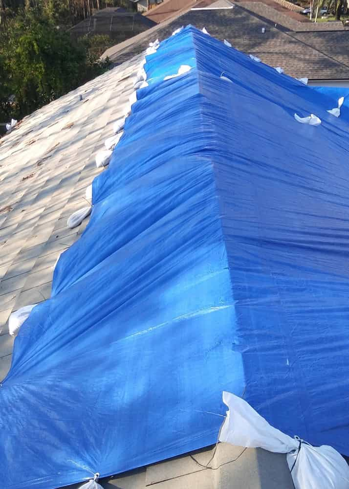 Roof-Tarping services