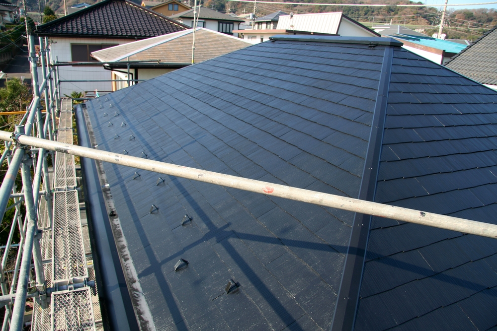 Roof with Temporary Framing and Tarping