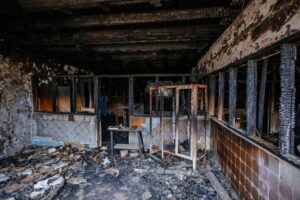 Content fire damage restoration